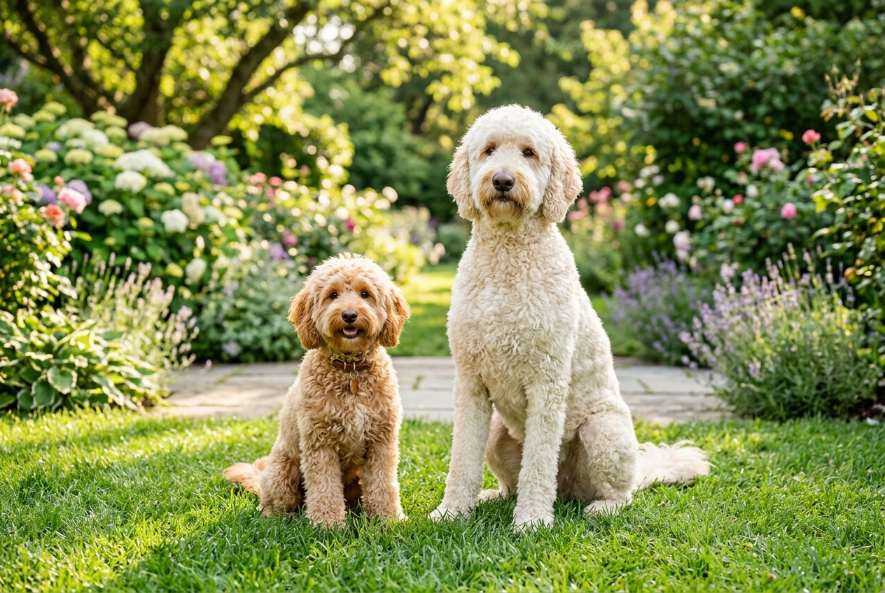 Mini Goldendoodle vs. Goldendoodle Estándar: Guía Completa de Comparación y Cuidados